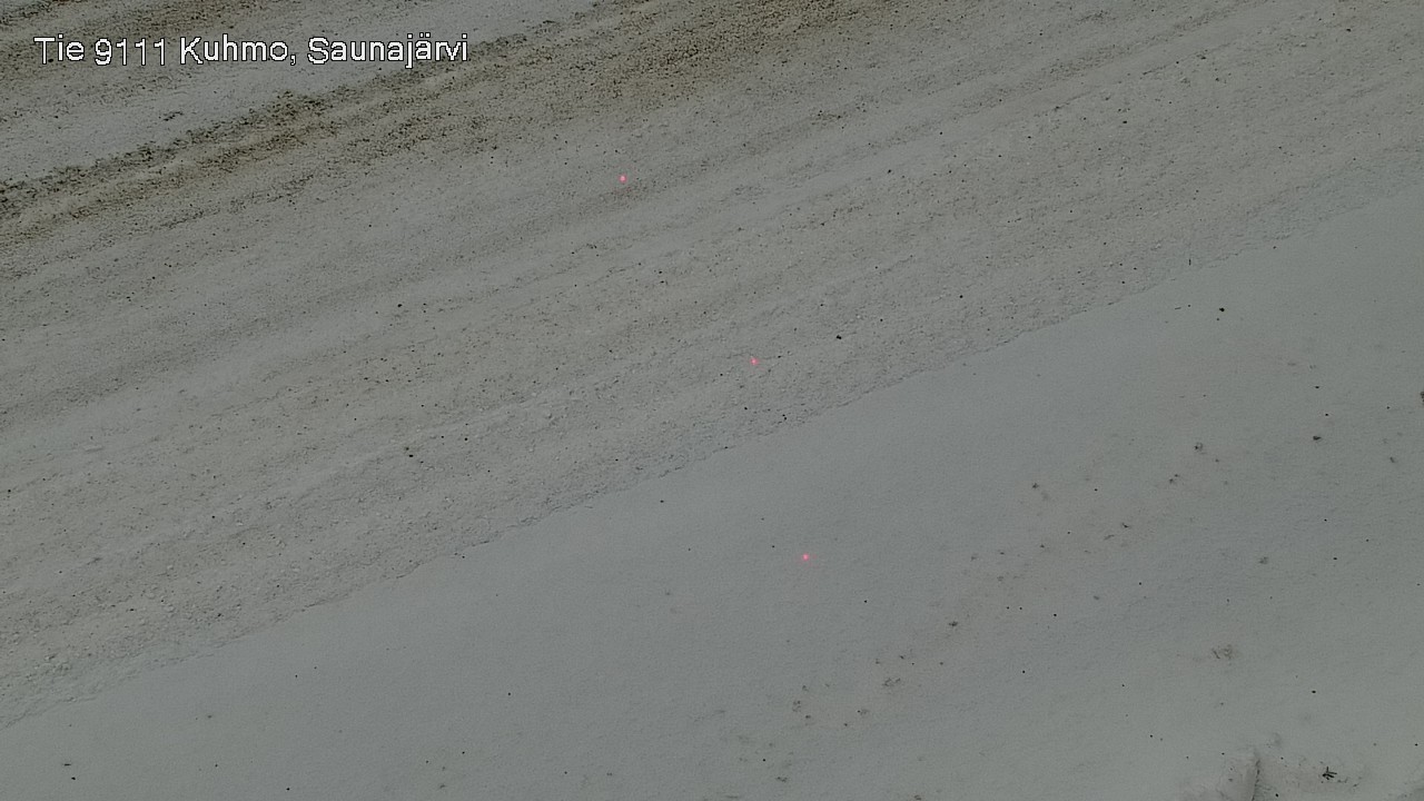 Weather Camera Image Väg 9111 Kuhmo, Saunajärvi, Kuhmo, Kainuu