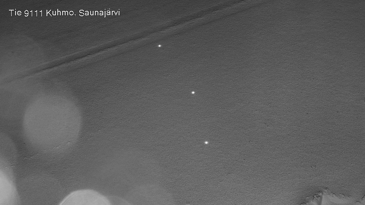 Weather Camera Image Road 9111 Kuhmo, Saunajärvi, Kuhmo, Kainuu