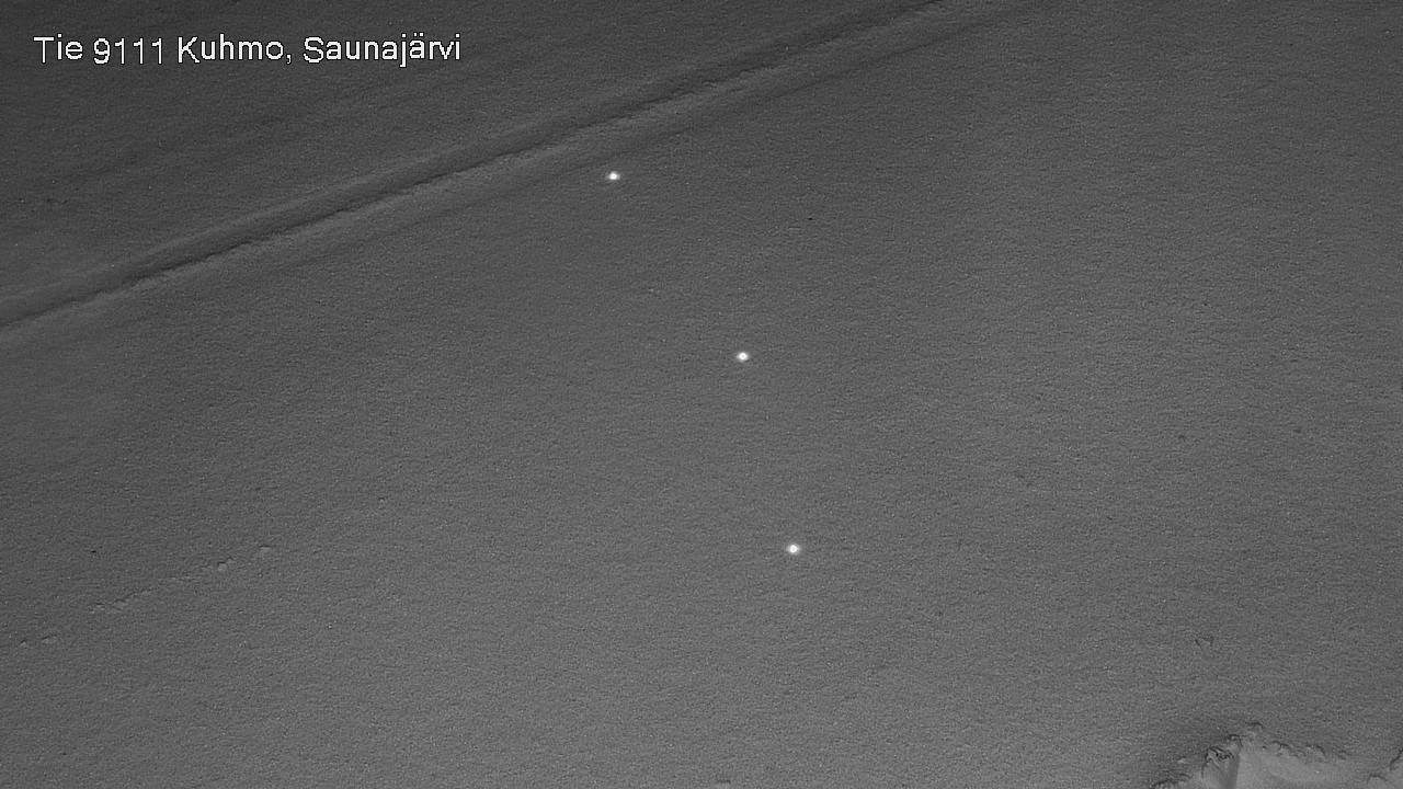 Weather Camera Image Väg 9111 Kuhmo, Saunajärvi, Kuhmo, Kainuu