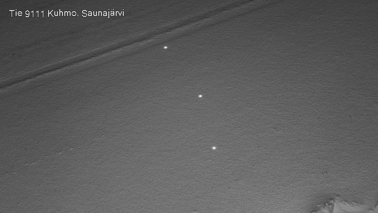 Weather Camera Image Väg 9111 Kuhmo, Saunajärvi, Kuhmo, Kainuu