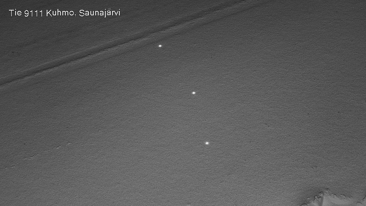 Weather Camera Image Väg 9111 Kuhmo, Saunajärvi, Kuhmo, Kainuu