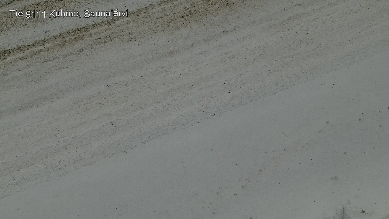 Weather Camera Image Väg 9111 Kuhmo, Saunajärvi, Kuhmo, Kainuu