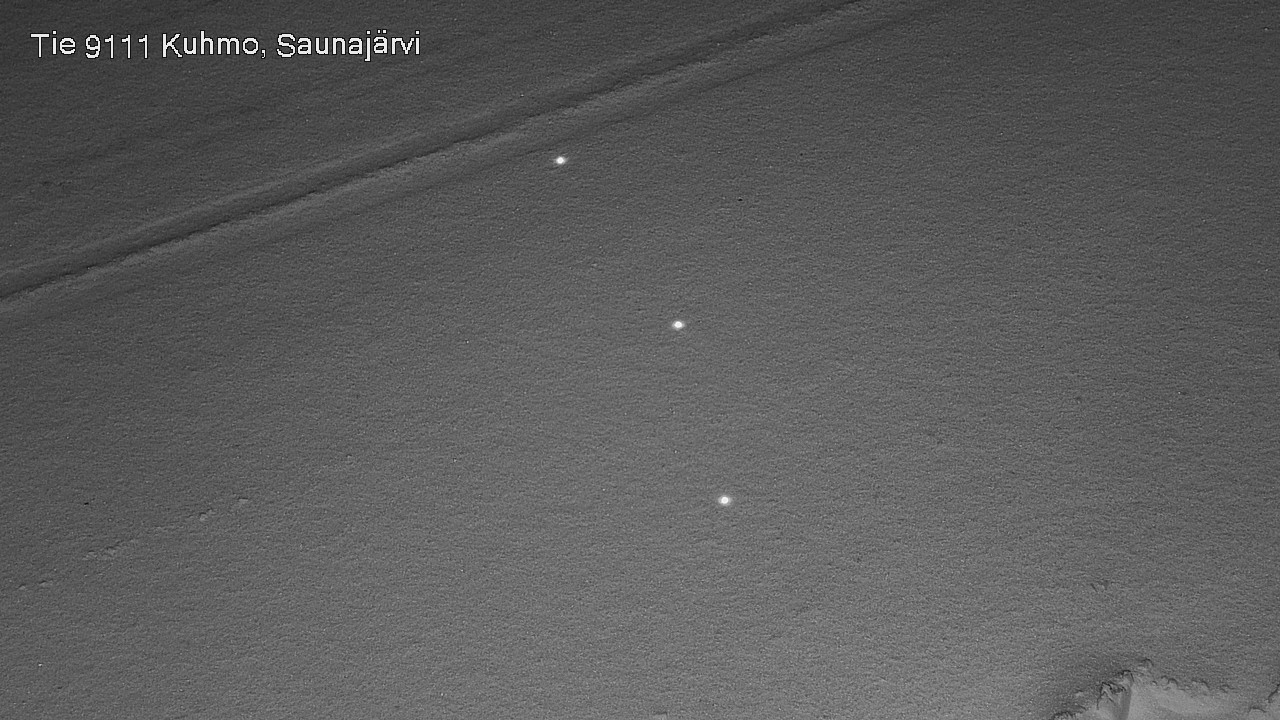 Weather Camera Image Väg 9111 Kuhmo, Saunajärvi, Kuhmo, Kainuu
