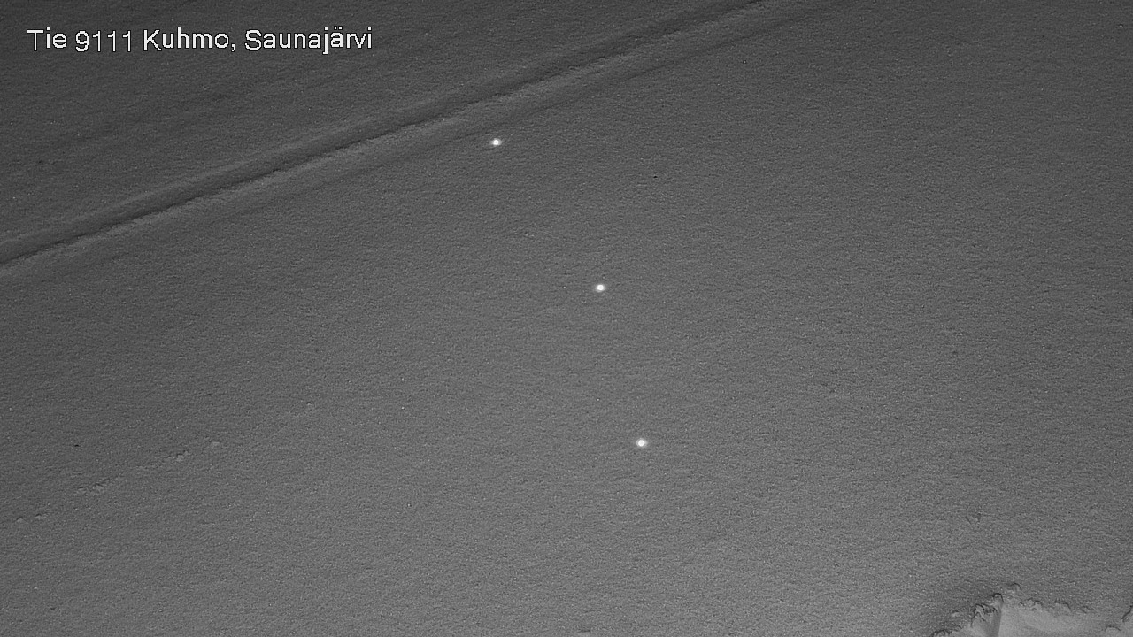 Weather Camera Image Väg 9111 Kuhmo, Saunajärvi, Kuhmo, Kainuu