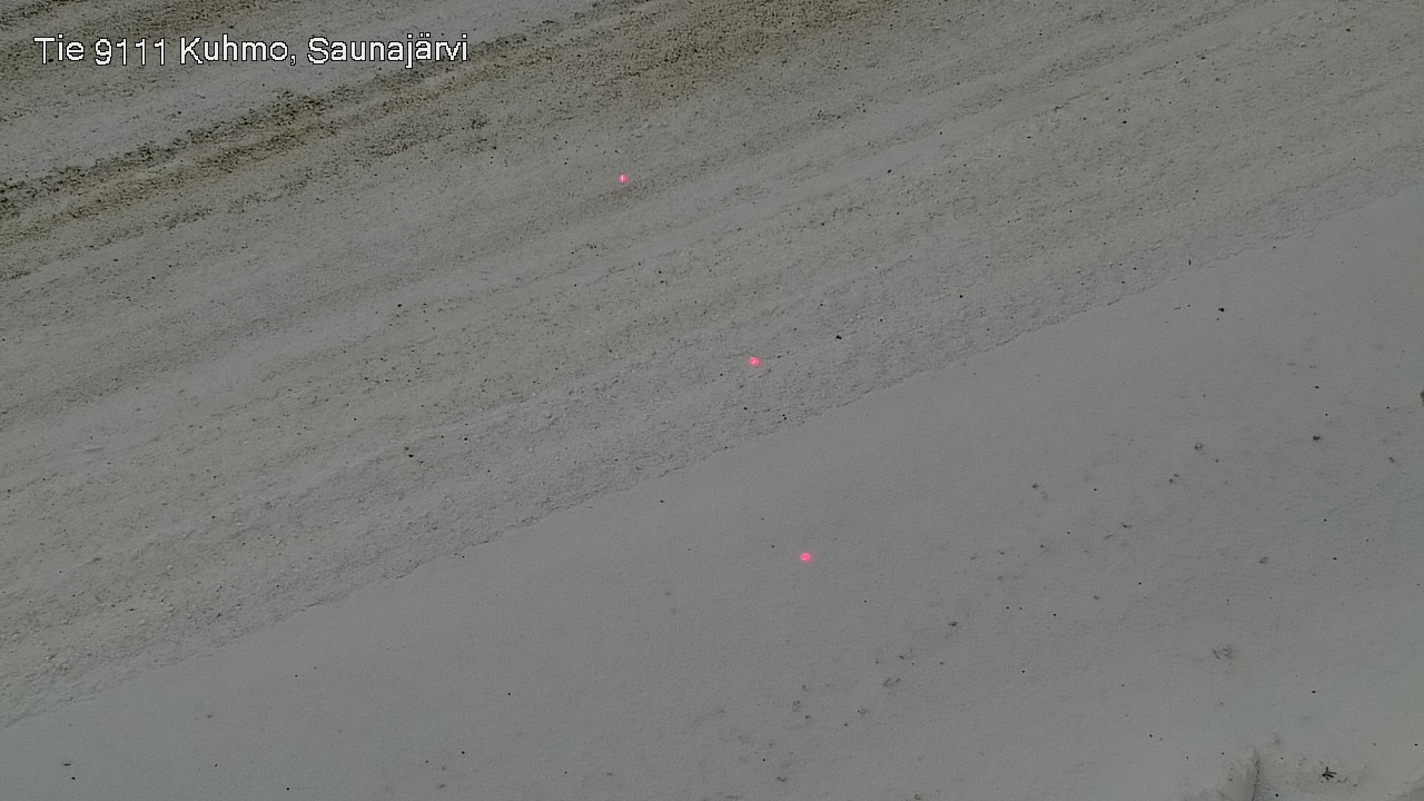 Weather Camera Image Väg 9111 Kuhmo, Saunajärvi, Kuhmo, Kainuu