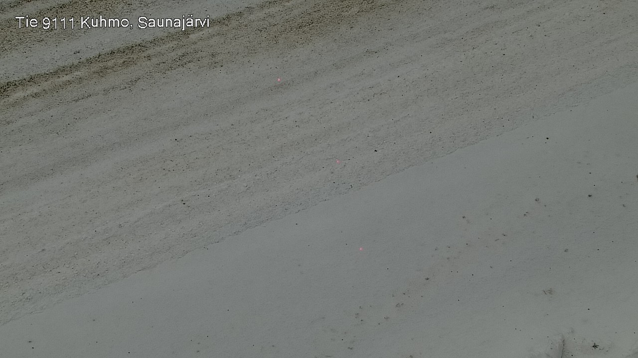 Weather Camera Image Väg 9111 Kuhmo, Saunajärvi, Kuhmo, Kainuu