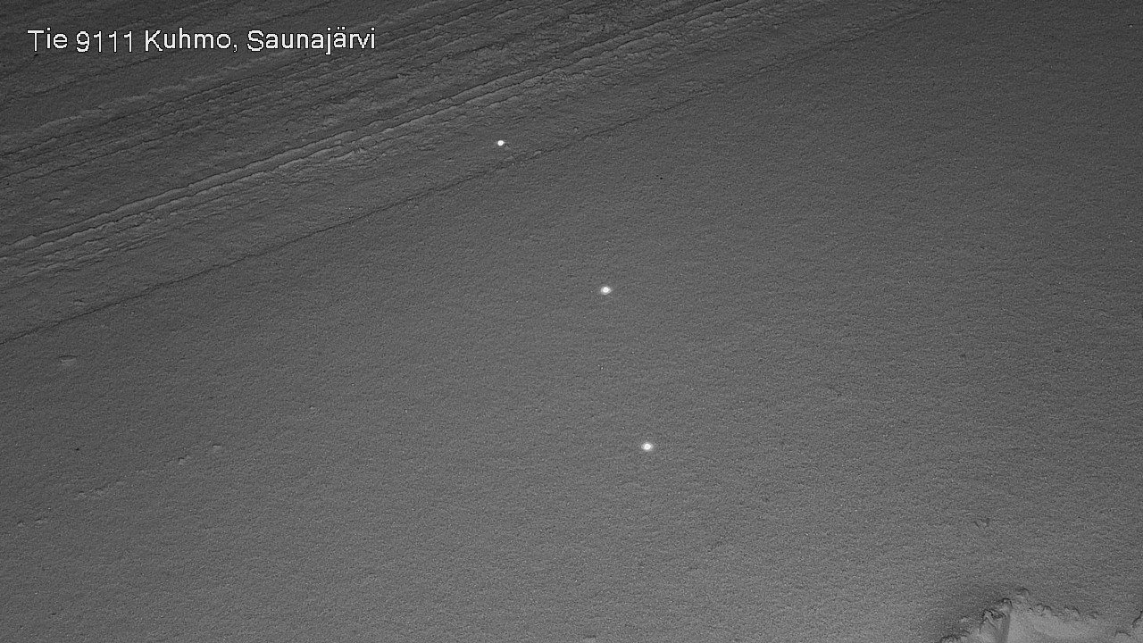 Weather Camera Image Väg 9111 Kuhmo, Saunajärvi, Kuhmo, Kainuu