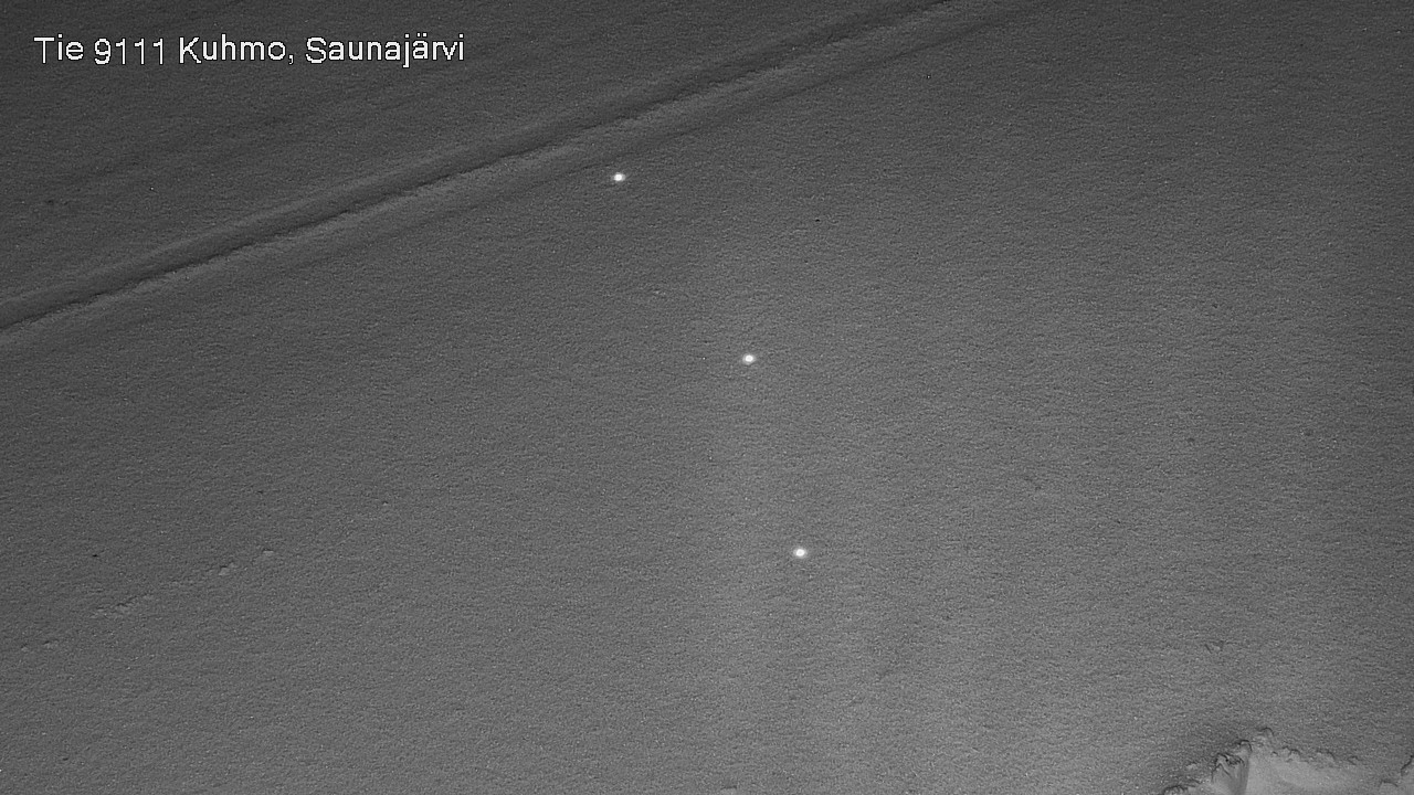 Weather Camera Image Väg 9111 Kuhmo, Saunajärvi, Kuhmo, Kainuu
