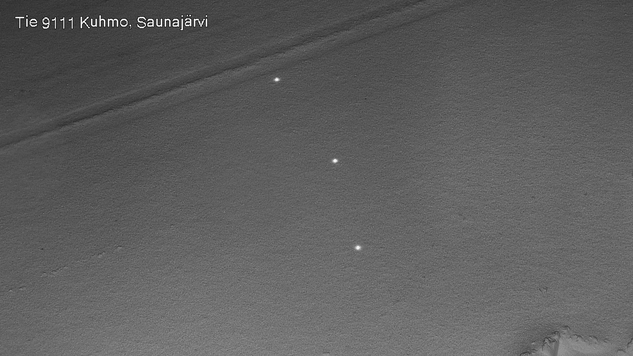 Weather Camera Image Väg 9111 Kuhmo, Saunajärvi, Kuhmo, Kainuu