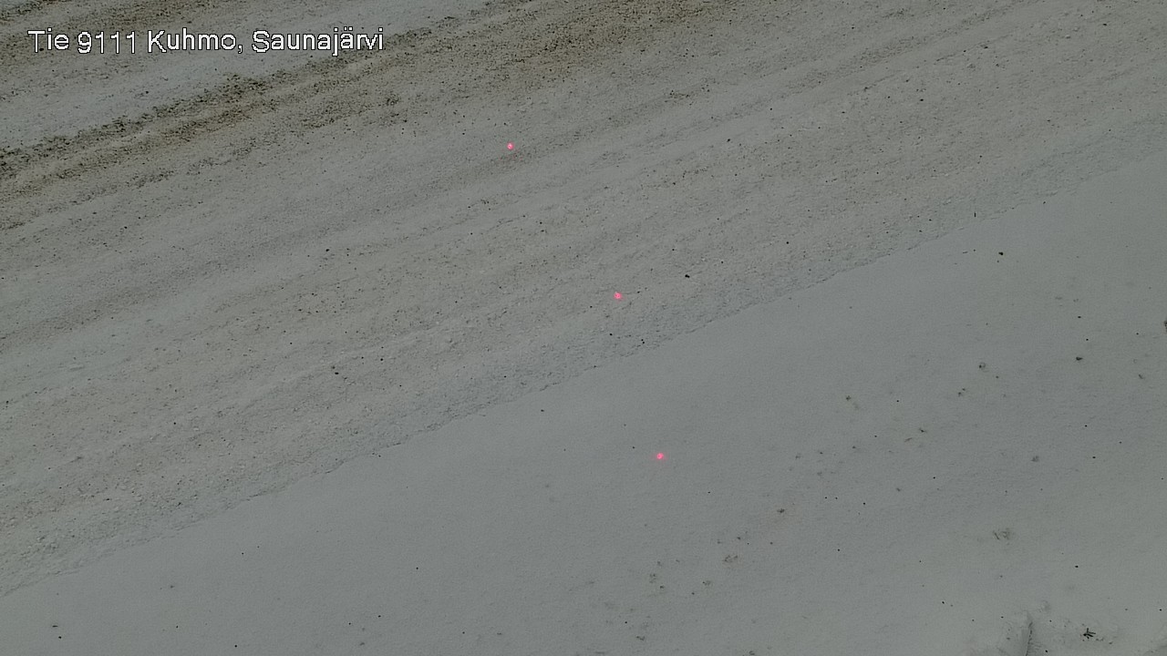 Weather Camera Image Väg 9111 Kuhmo, Saunajärvi, Kuhmo, Kainuu
