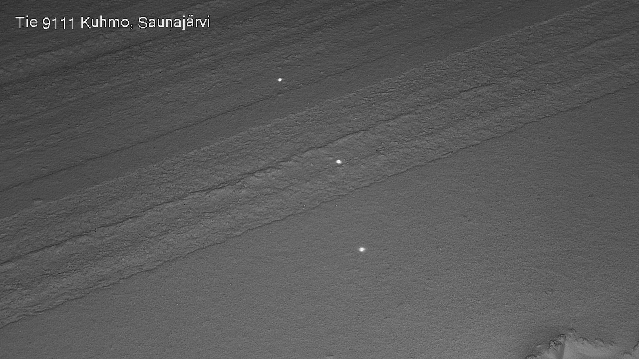 Weather Camera Image Väg 9111 Kuhmo, Saunajärvi, Kuhmo, Kainuu