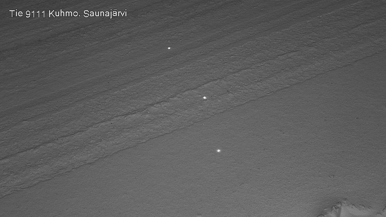 Weather Camera Image Väg 9111 Kuhmo, Saunajärvi, Kuhmo, Kainuu