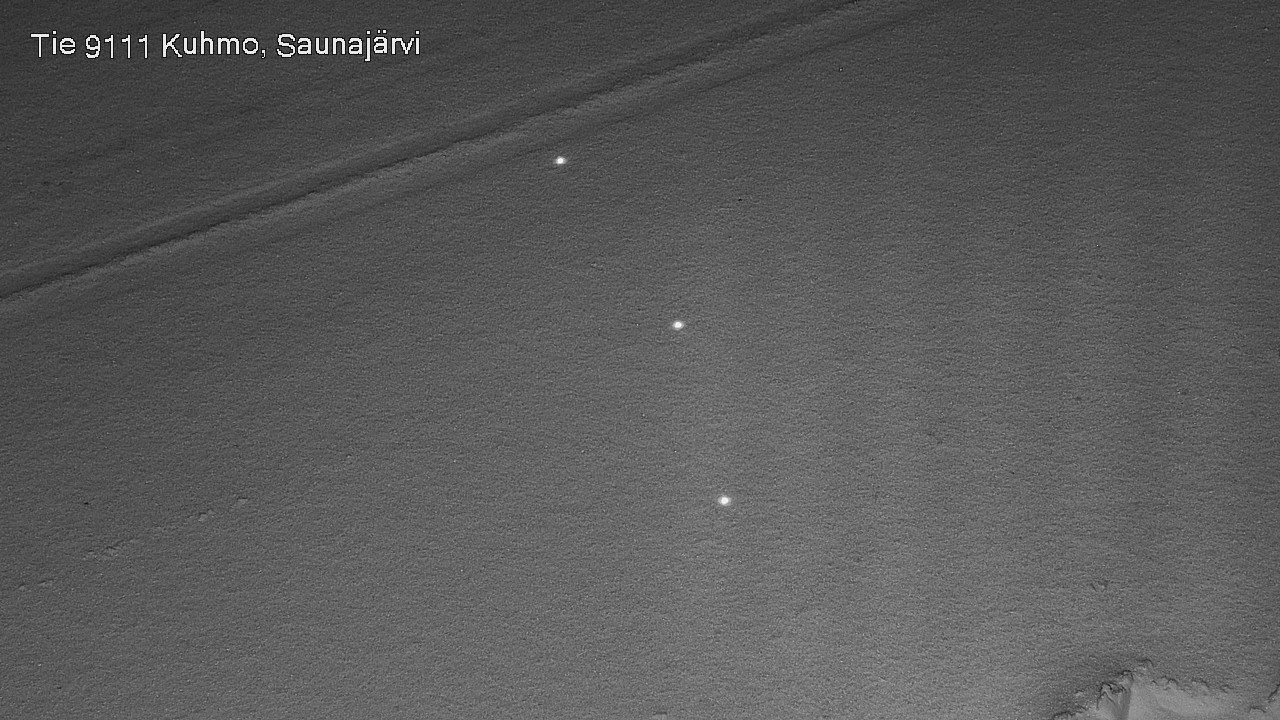 Weather Camera Image Väg 9111 Kuhmo, Saunajärvi, Kuhmo, Kainuu