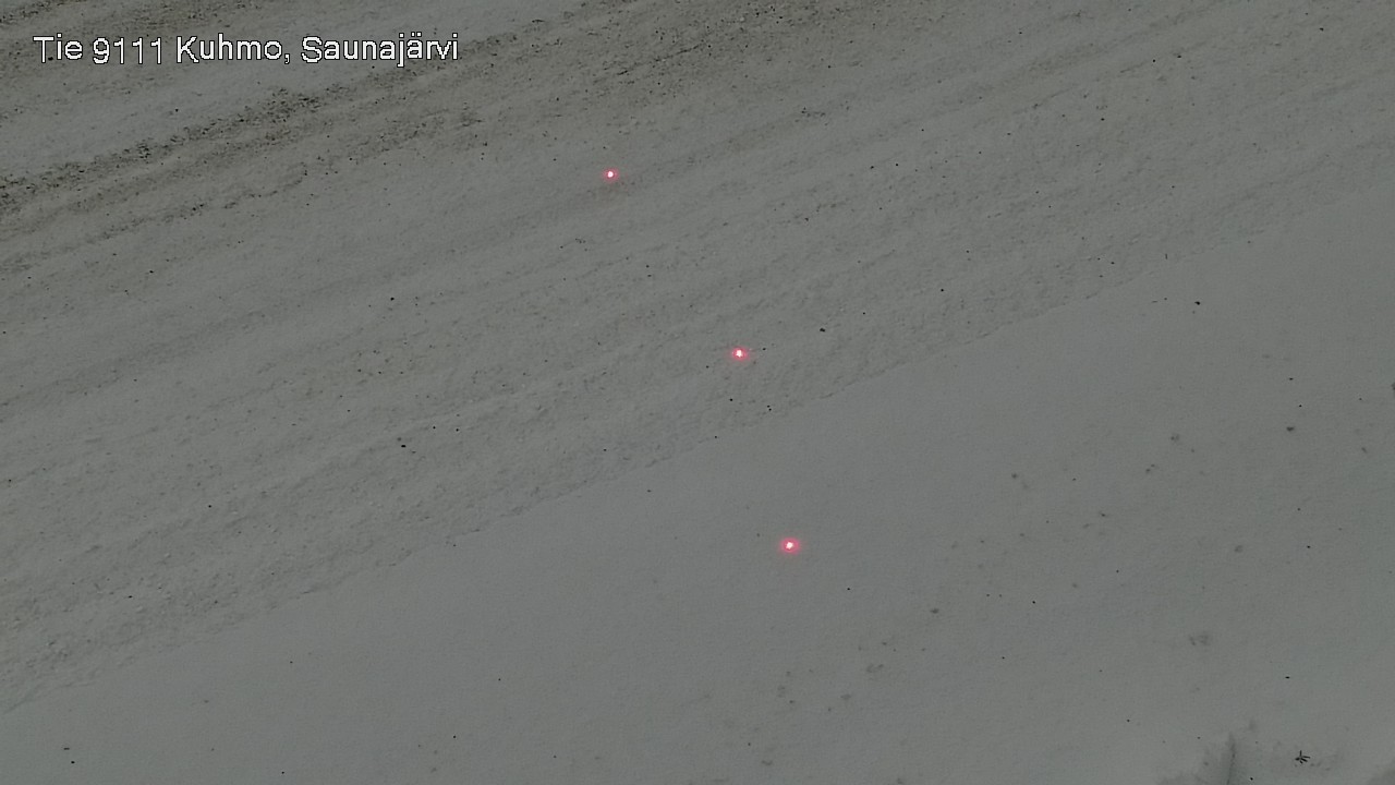Weather Camera Image Väg 9111 Kuhmo, Saunajärvi, Kuhmo, Kainuu