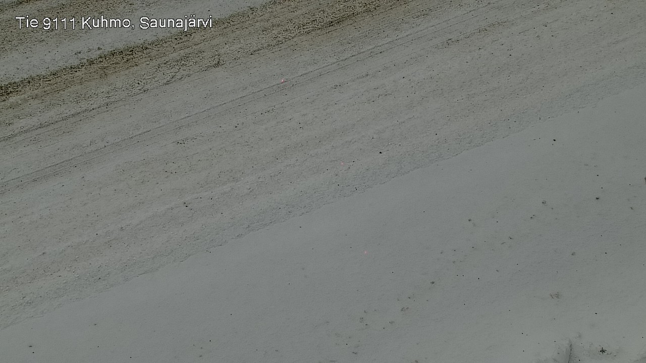 Weather Camera Image Väg 9111 Kuhmo, Saunajärvi, Kuhmo, Kainuu