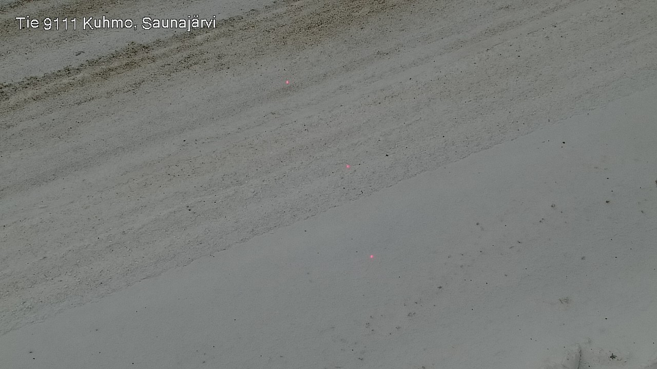 Weather Camera Image Väg 9111 Kuhmo, Saunajärvi, Kuhmo, Kainuu