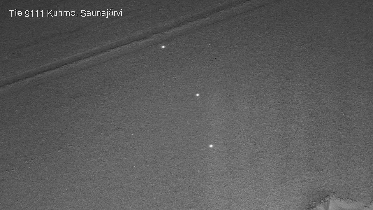 Weather Camera Image Väg 9111 Kuhmo, Saunajärvi, Kuhmo, Kainuu