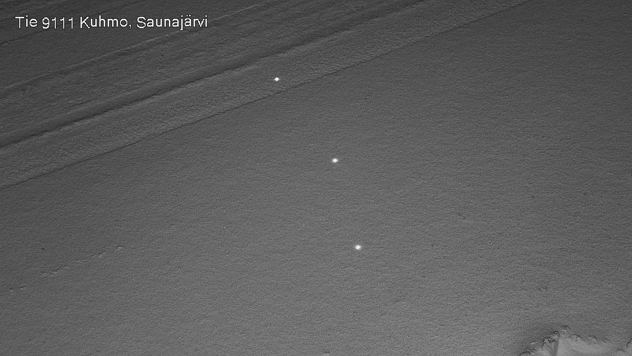 Weather Camera Image Väg 9111 Kuhmo, Saunajärvi, Kuhmo, Kainuu