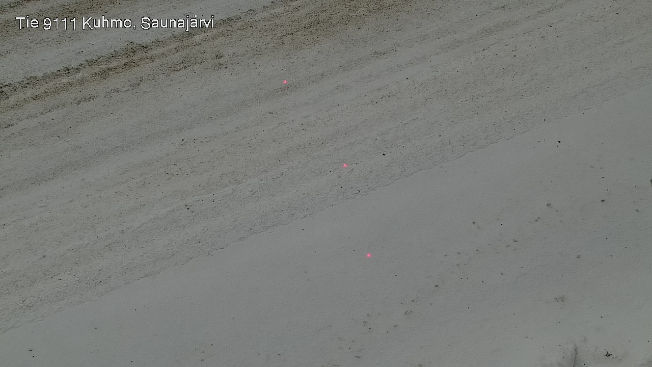 Weather Camera Image Väg 9111 Kuhmo, Saunajärvi, Kuhmo, Kainuu