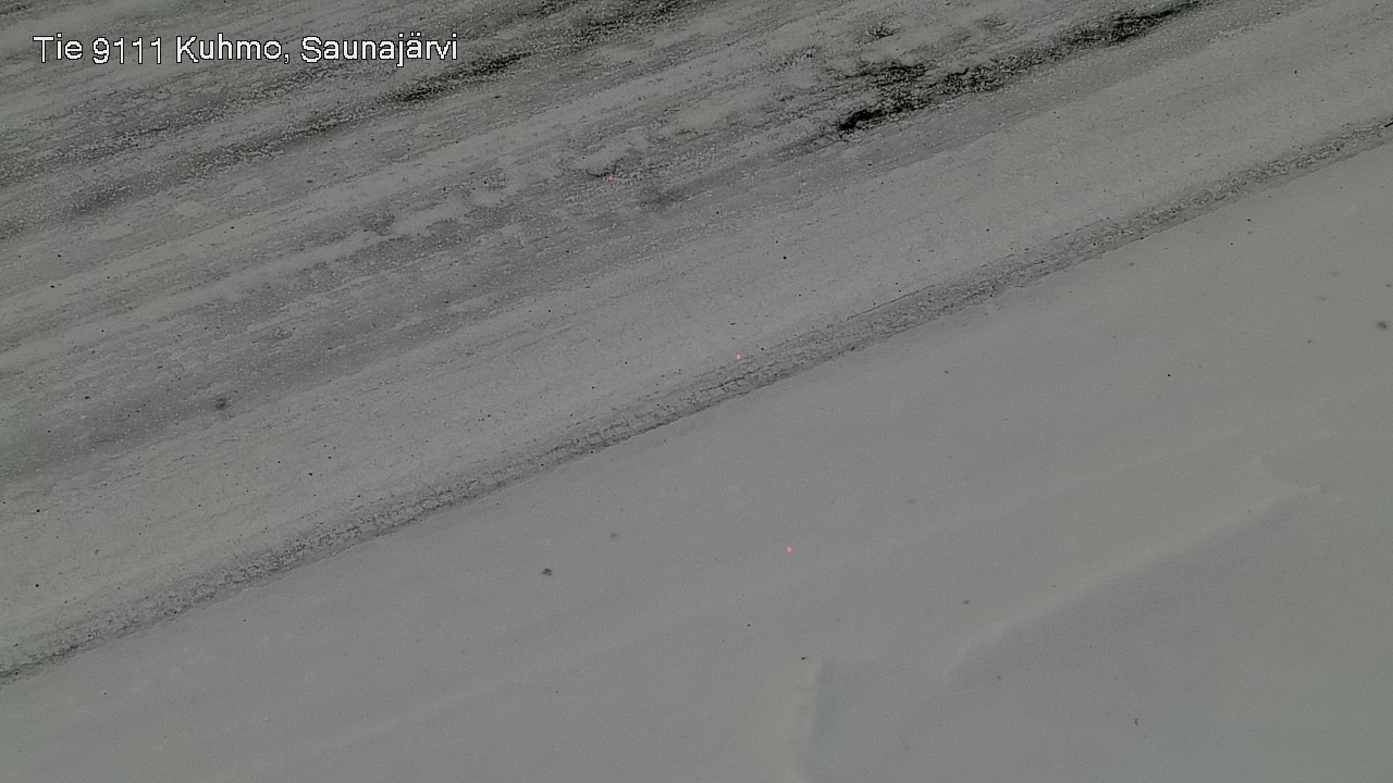 Weather Camera Image Road 9111 Kuhmo, Saunajärvi, Kuhmo, Kainuu