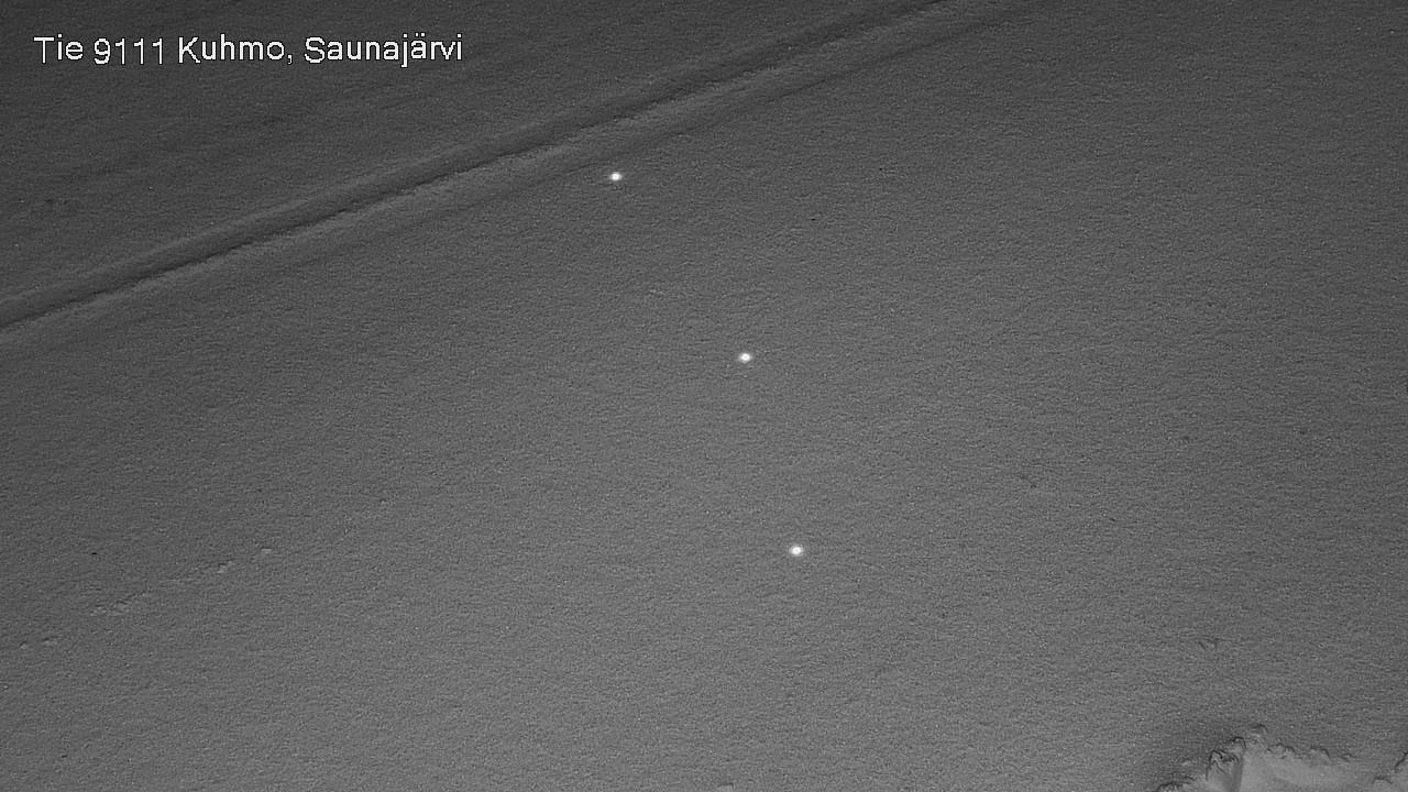 Weather Camera Image Väg 9111 Kuhmo, Saunajärvi, Kuhmo, Kainuu