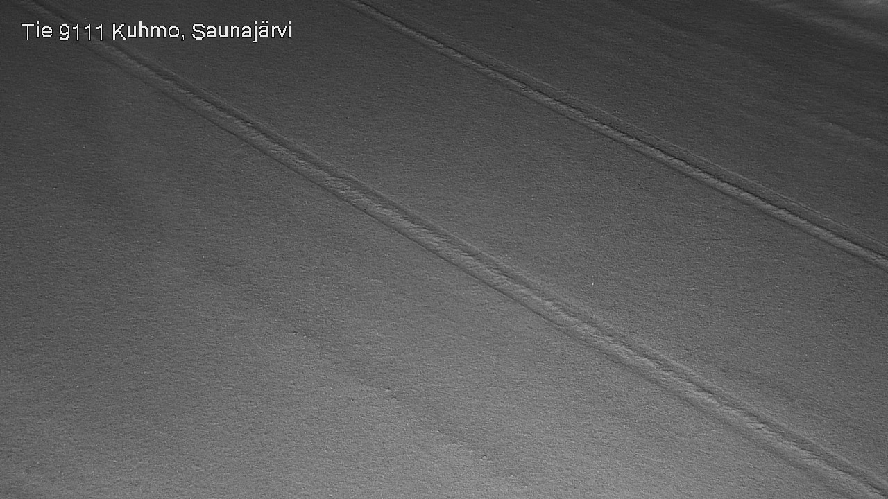 Weather Camera Image Road 9111 Kuhmo, Saunajärvi, Kuhmo, Kainuu