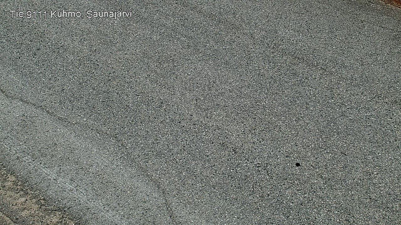 Weather Camera Image Väg 9111 Kuhmo, Saunajärvi, Kuhmo, Kainuu