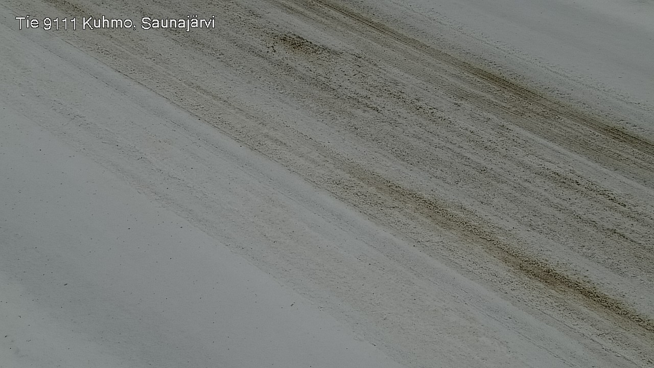 Weather Camera Image Road 9111 Kuhmo, Saunajärvi, Kuhmo, Kainuu