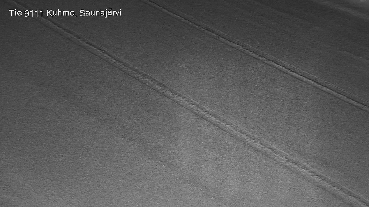 Weather Camera Image Road 9111 Kuhmo, Saunajärvi, Kuhmo, Kainuu