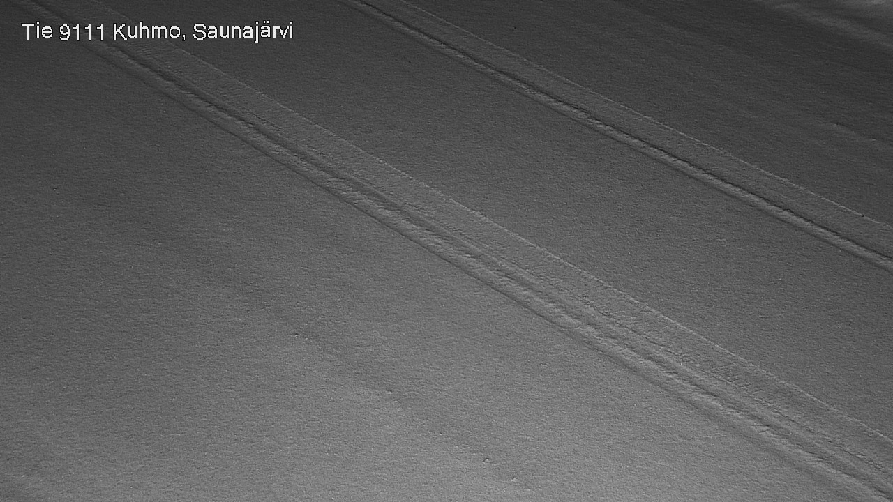 Weather Camera Image Road 9111 Kuhmo, Saunajärvi, Kuhmo, Kainuu