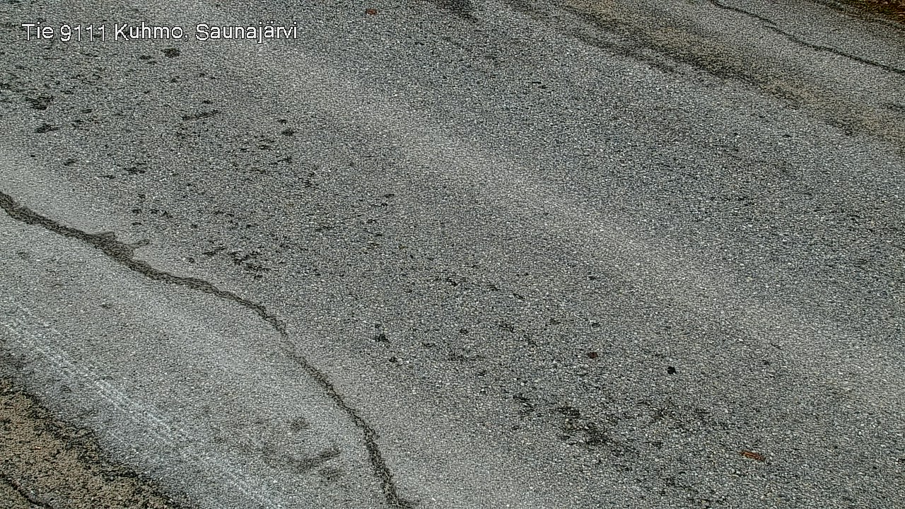 Weather Camera Image Road 9111 Kuhmo, Saunajärvi, Kuhmo, Kainuu