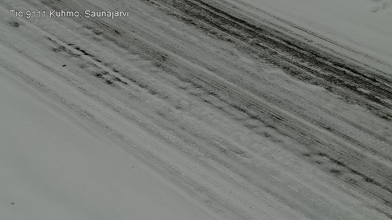 Weather Camera Image Road 9111 Kuhmo, Saunajärvi, Kuhmo, Kainuu
