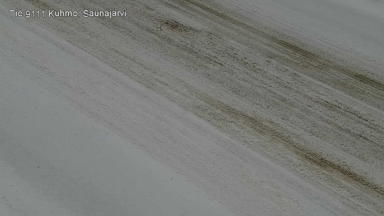 Weather Camera Image Road 9111 Kuhmo, Saunajärvi, Kuhmo, Kainuu