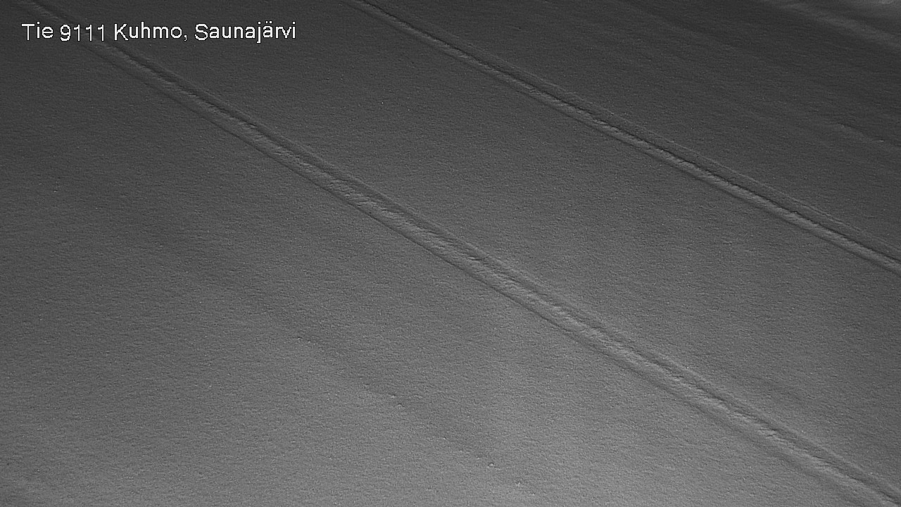 Weather Camera Image Road 9111 Kuhmo, Saunajärvi, Kuhmo, Kainuu