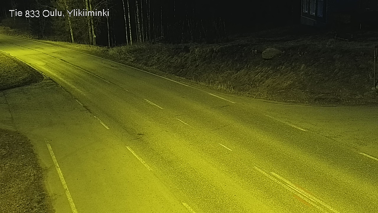 Weather Camera Image Väg  833 Oulu, Vesala, Oulu, Pohjois-Pohjanmaa