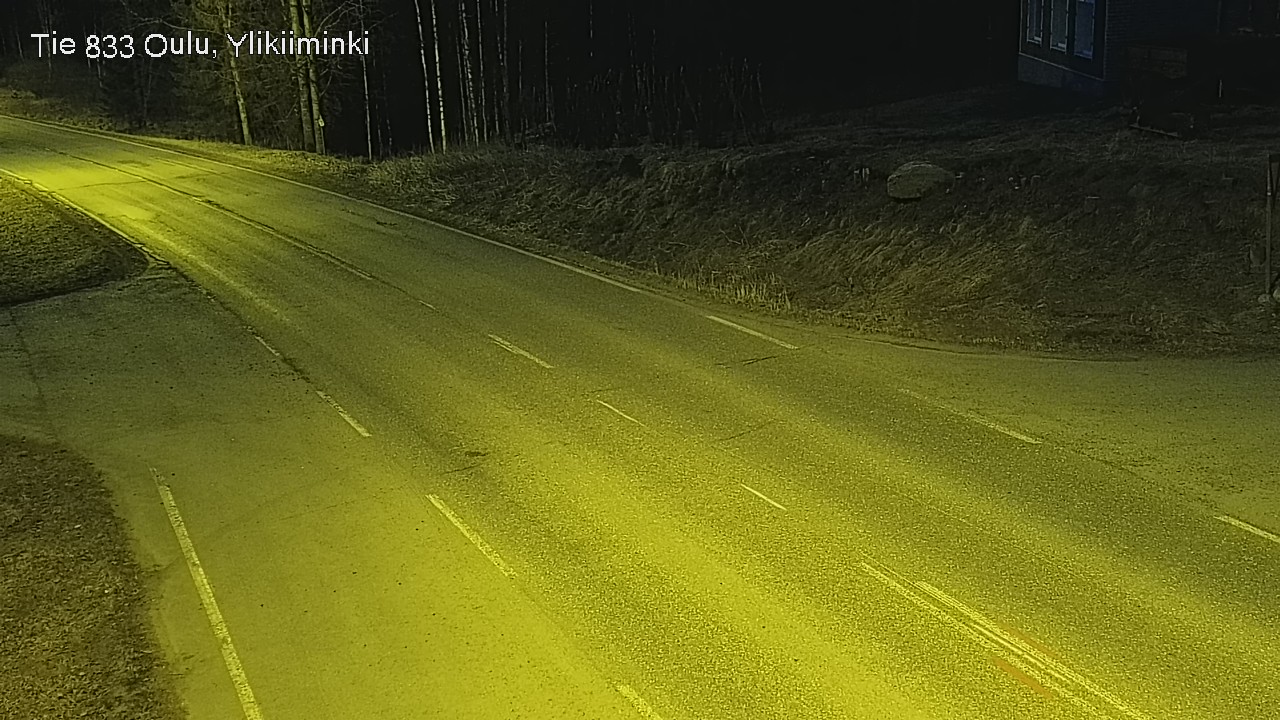 Weather Camera Image Väg  833 Oulu, Vesala, Oulu, Pohjois-Pohjanmaa