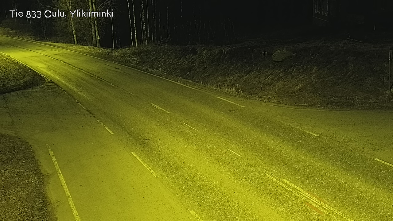 Weather Camera Image Väg  833 Oulu, Vesala, Oulu, Pohjois-Pohjanmaa