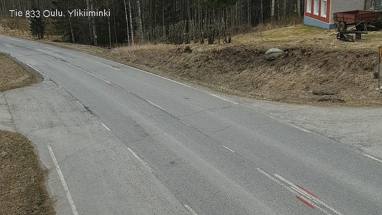 Weather Camera Image Road  833 Oulu, Vesala, Oulu, Pohjois-Pohjanmaa