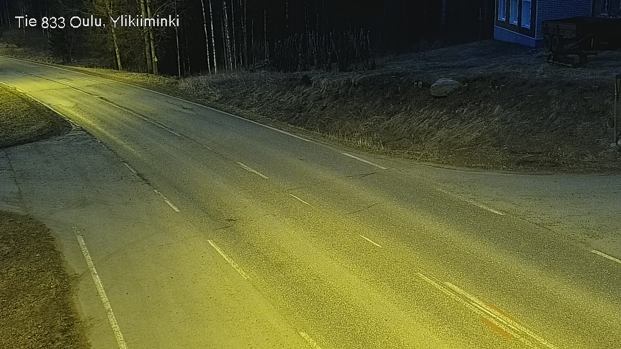 Weather Camera Image Väg  833 Oulu, Vesala, Oulu, Pohjois-Pohjanmaa