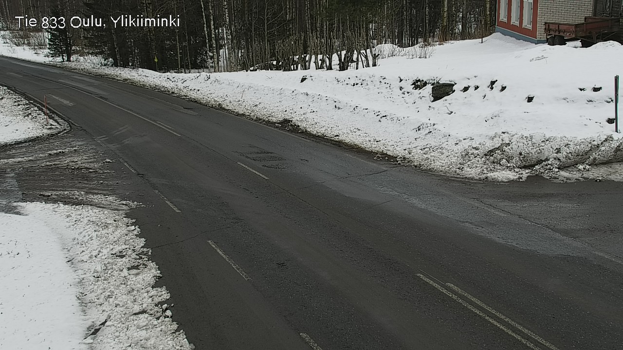 Weather Camera Image Road  833 Oulu, Vesala, Oulu, Pohjois-Pohjanmaa