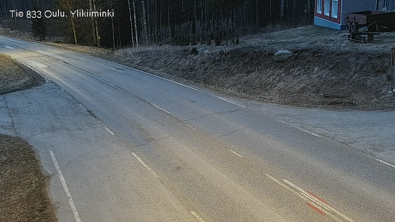 Weather Camera Image Väg  833 Oulu, Vesala, Oulu, Pohjois-Pohjanmaa
