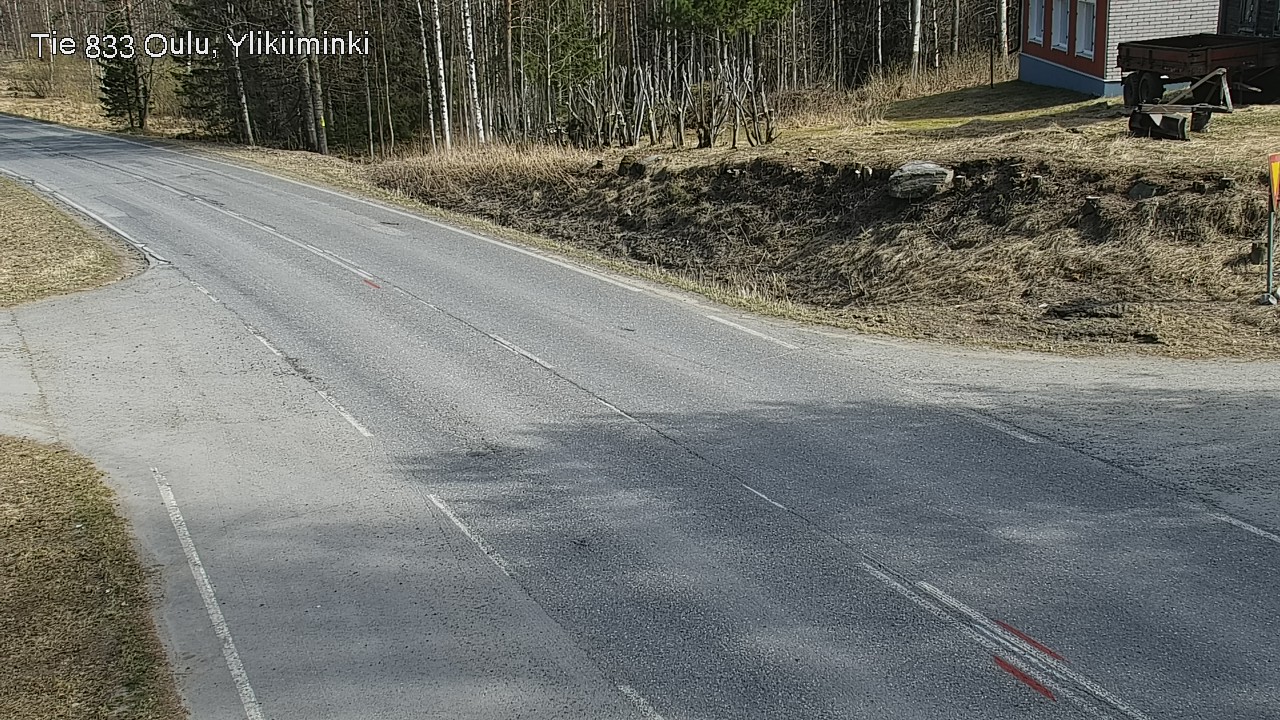 Weather Camera Image Road  833 Oulu, Vesala, Oulu, Pohjois-Pohjanmaa