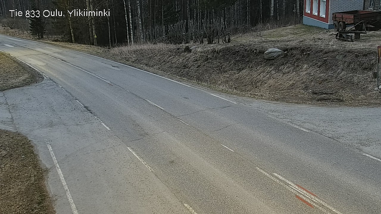 Weather Camera Image Väg  833 Oulu, Vesala, Oulu, Pohjois-Pohjanmaa