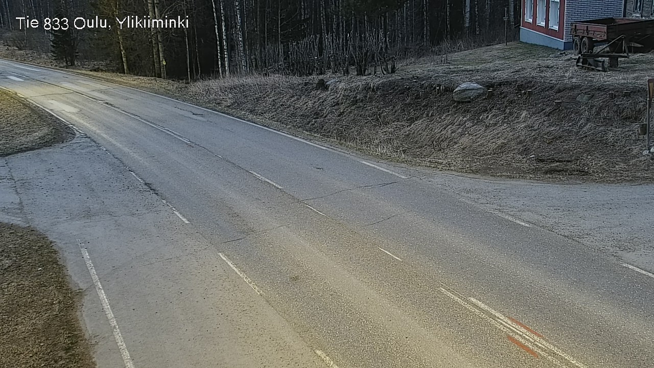 Weather Camera Image Väg  833 Oulu, Vesala, Oulu, Pohjois-Pohjanmaa