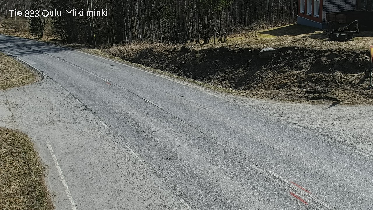 Weather Camera Image Road  833 Oulu, Vesala, Oulu, Pohjois-Pohjanmaa