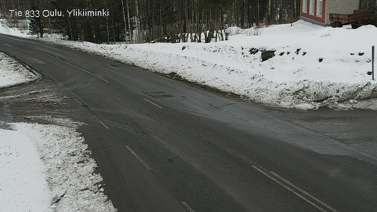 Weather Camera Image Road  833 Oulu, Vesala, Oulu, Pohjois-Pohjanmaa