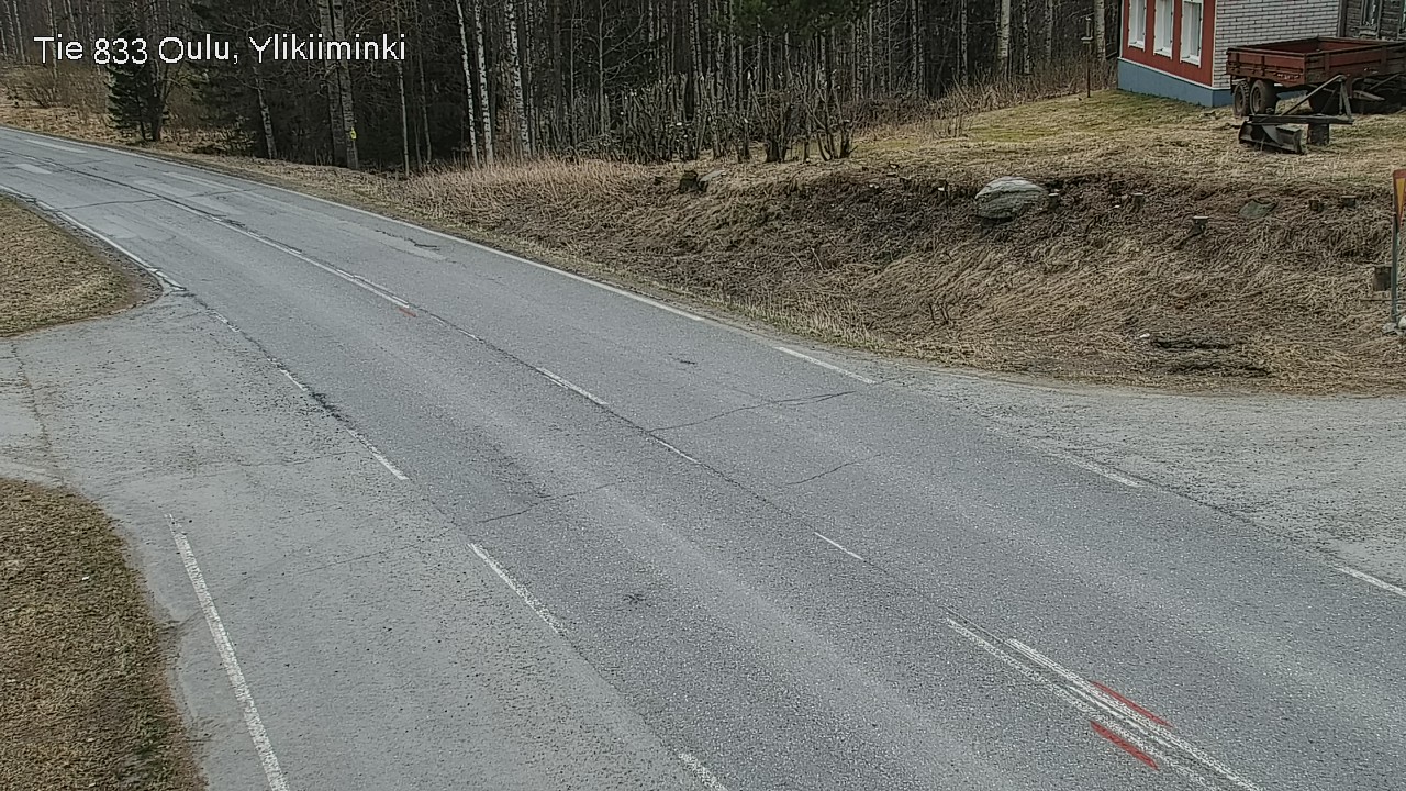 Weather Camera Image Väg  833 Oulu, Vesala, Oulu, Pohjois-Pohjanmaa