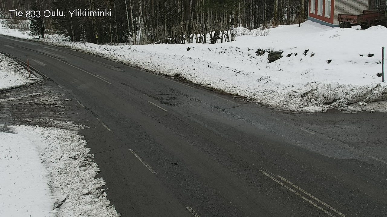 Weather Camera Image Road  833 Oulu, Vesala, Oulu, Pohjois-Pohjanmaa