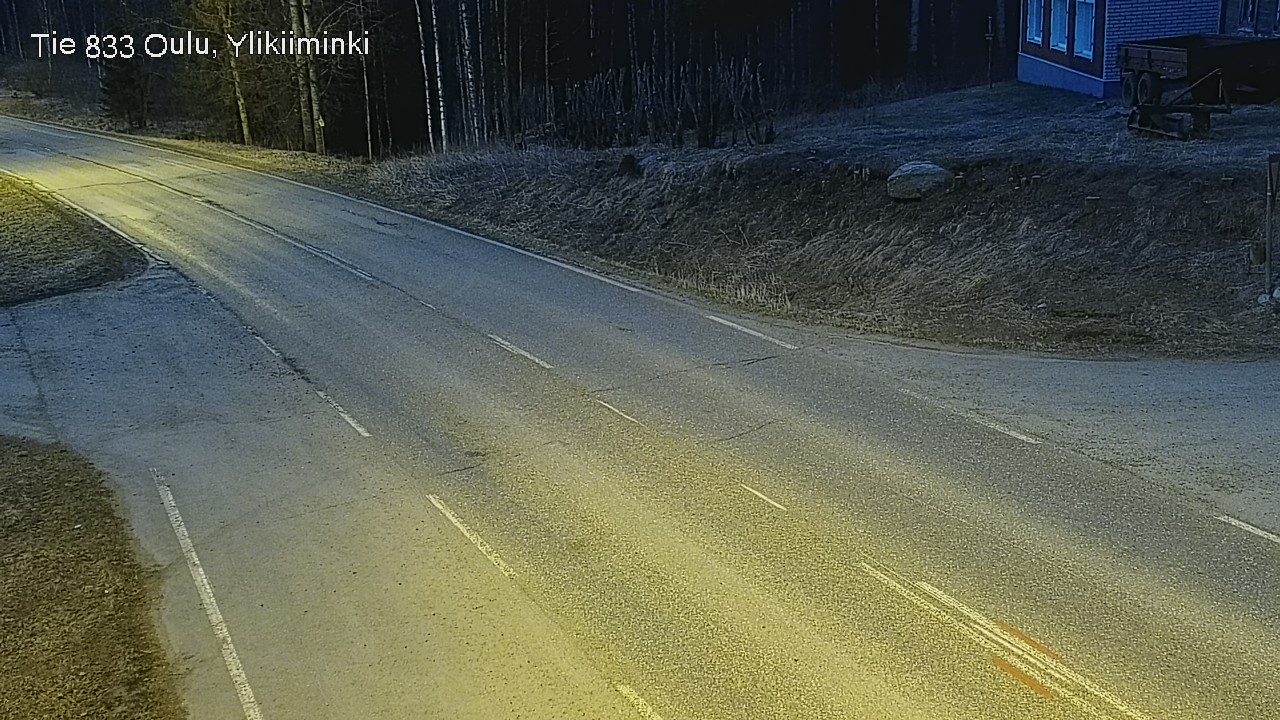 Weather Camera Image Väg  833 Oulu, Vesala, Oulu, Pohjois-Pohjanmaa