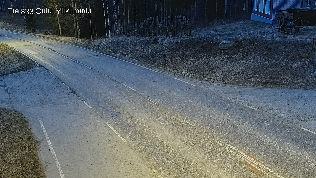 Weather Camera Image Väg  833 Oulu, Vesala, Oulu, Pohjois-Pohjanmaa